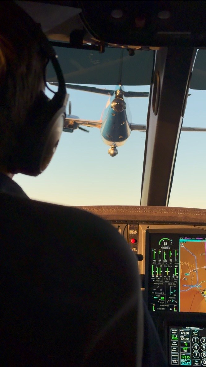 Air-to-air, through the windscreen