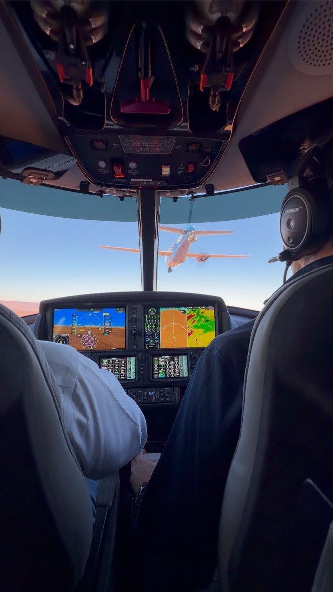 Air-to-air from the cockpit