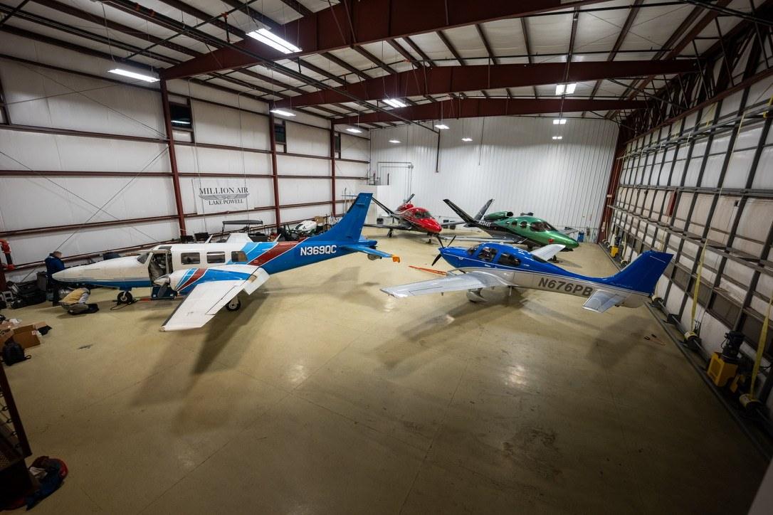 In the hangar