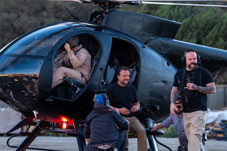Crew with the MD500