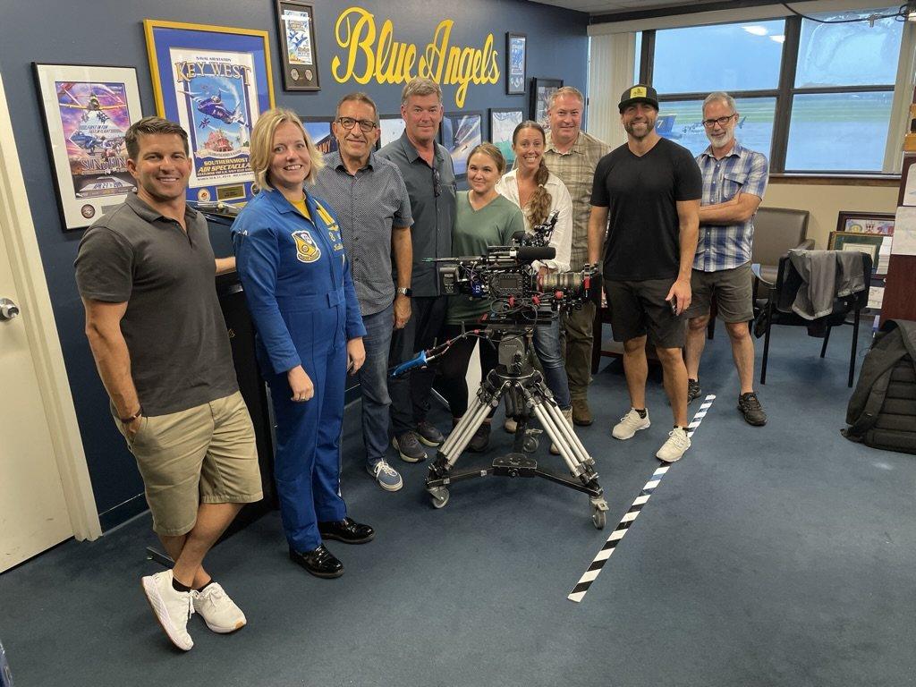With the Blue Angels team