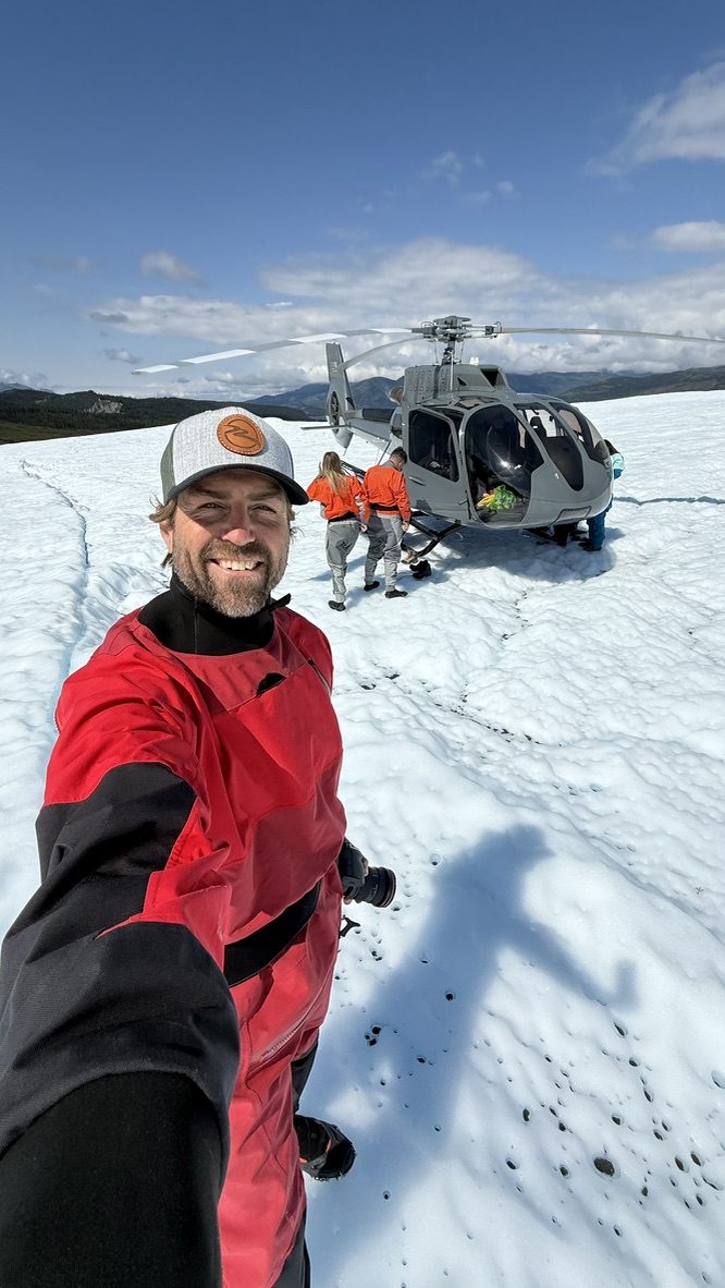 Shooting on the snow